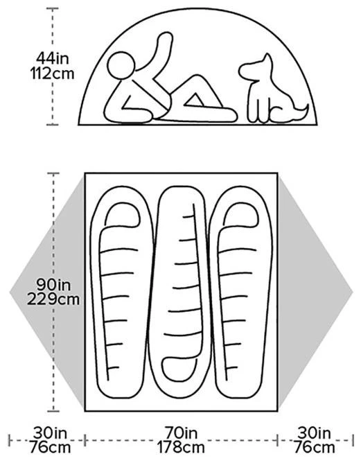 Big Agnes Blacktail 3 Green – Bild 3