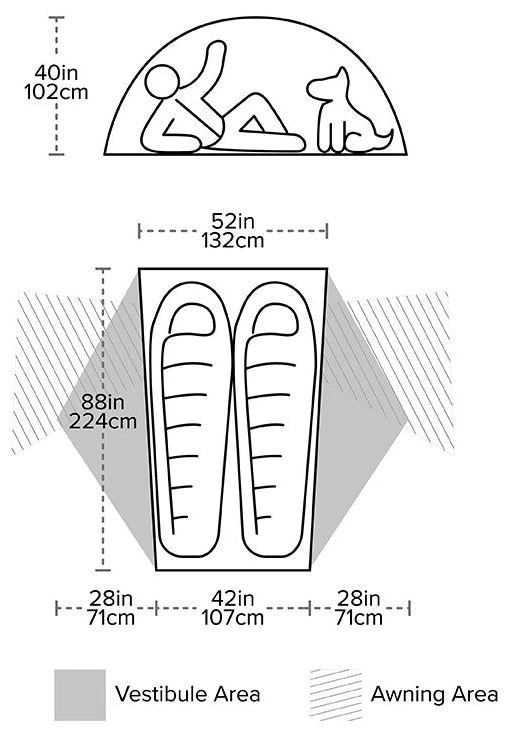 Big Agnes Copper Spur HV UL2 Bikepack Gray-Silver – Bild 3