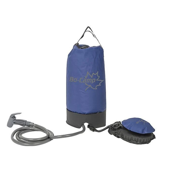 Bo-Camp Camping Shower Mit Pump Compact 11 Liters Blue