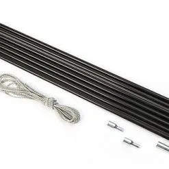 Bo-Camp Fibreglass Pole Repair Set 8,6 Mm 4 Delen Lengte 2.10 Meter 8.6 Mm