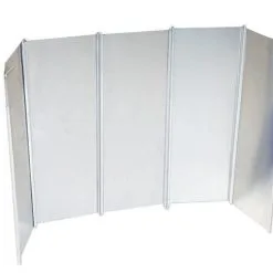 Bo-Camp Kookwindscherm 5-Delig Silver