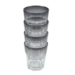 Bo-Camp Limonade Glas Smoke 4st Black