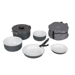 Bo-Camp Kochsets Camping 7-Delig Anthracite