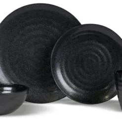 Kampa Ebony Cobble Dinner Plate Ebony Cobble