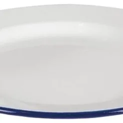 Kampa White Enamel Plate