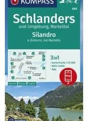 Kompass Wanderkarte 069 Schlanders, Martelltal