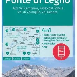 Kompass Wanderkarte 107 Ponte WO Legno