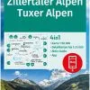 Kompass Wanderkarte 37 Zillertaler Alpen, Tuxer Alpen