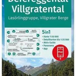 Kompass Wanderkarte 45 Defereggental, Villgratental