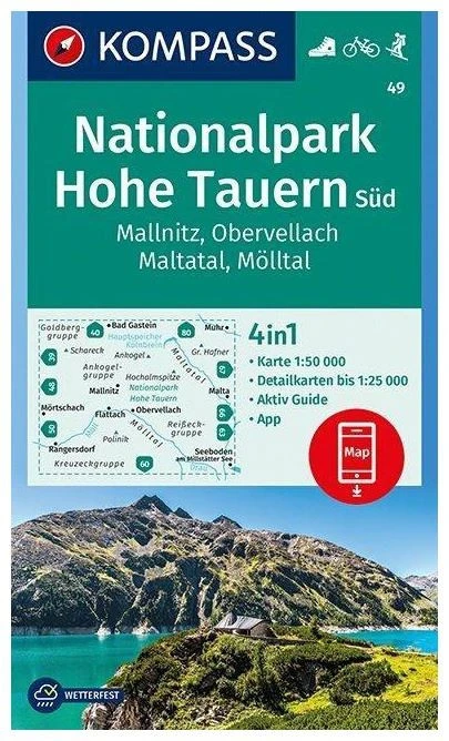 Kompass Wanderkarte 49 Nationalpark Hohe Tauern Süd