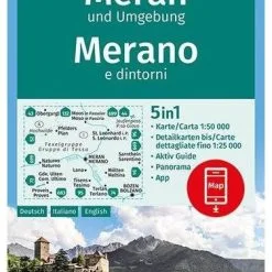 Kompass Wanderkarte 53 Meran En Umgebung, Merano