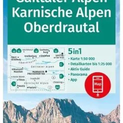 Kompass Wanderkarte 60 Gailtaler Alpen, Karnische Alpen, Oberdrautal