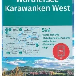 Kompass Wanderkarte 61 Wörthersee, Karawanken West