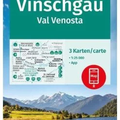 Kompass Wanderkarte 670 Vinschgau, Val Venosta