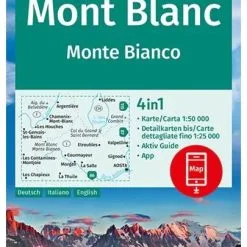 Kompass Wanderkarte 85 Mont Blanc / Monte Bianco