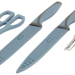 Outwell Chena Knife Set W/Peeler & Scissors Blue