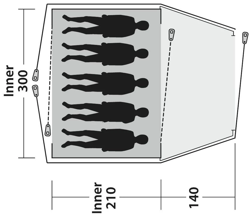 Outwell Cloud 5 Blue – Bild 3