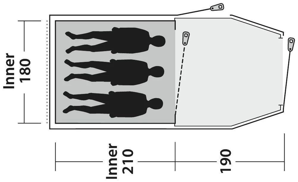 Outwell Earth 3 Blue – Bild 3