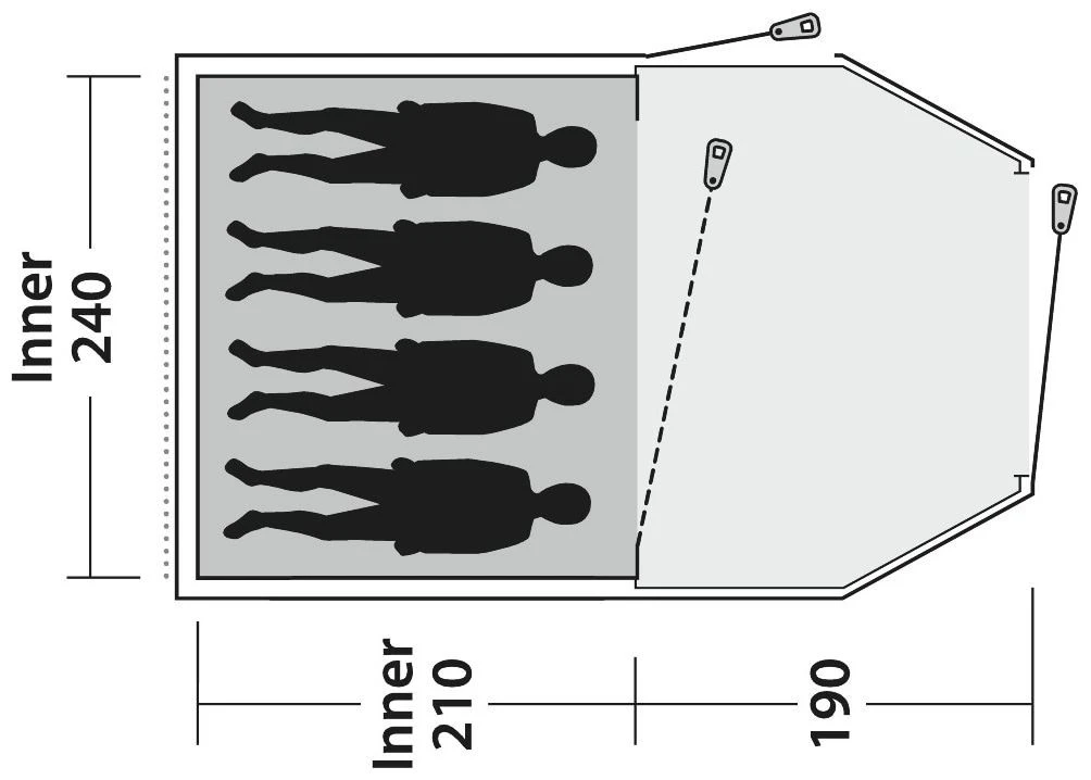 Outwell Earth 4 Blue – Bild 3