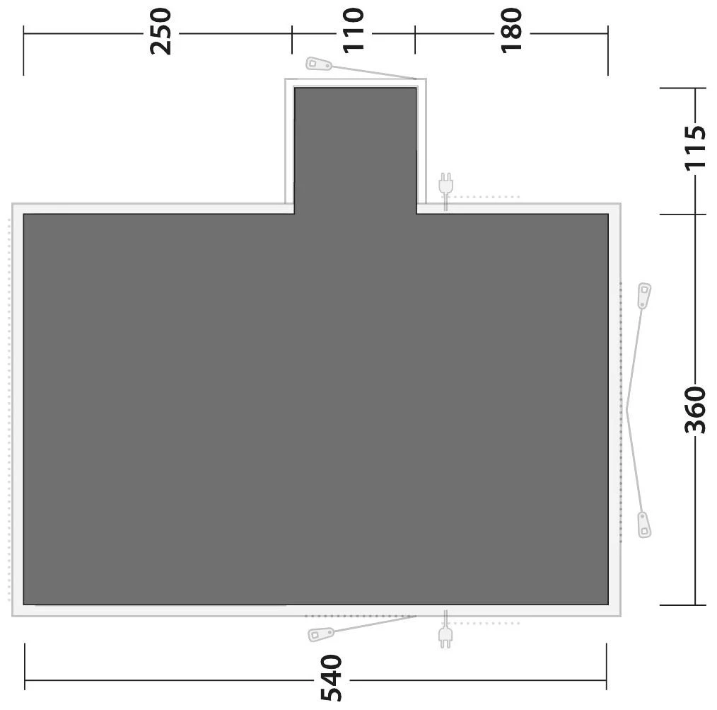 Outwell Montana 6PE Footprint Grey – Bild 3