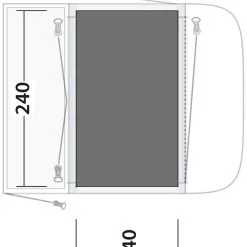 Outwell Newburg / Waystone 160 Flat Woven Carpet Black-Grey