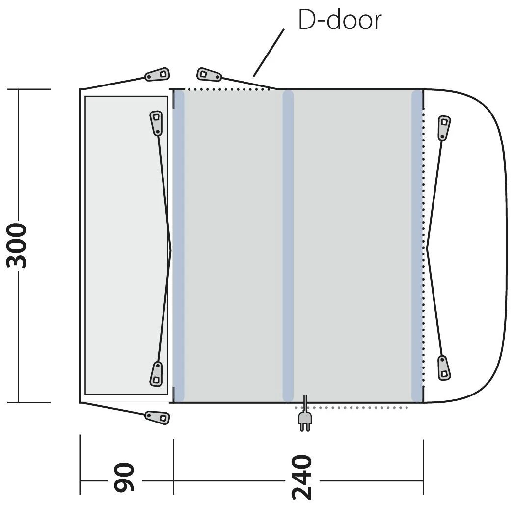 Outwell Newburg 240 Air Black-Grey – Bild 3