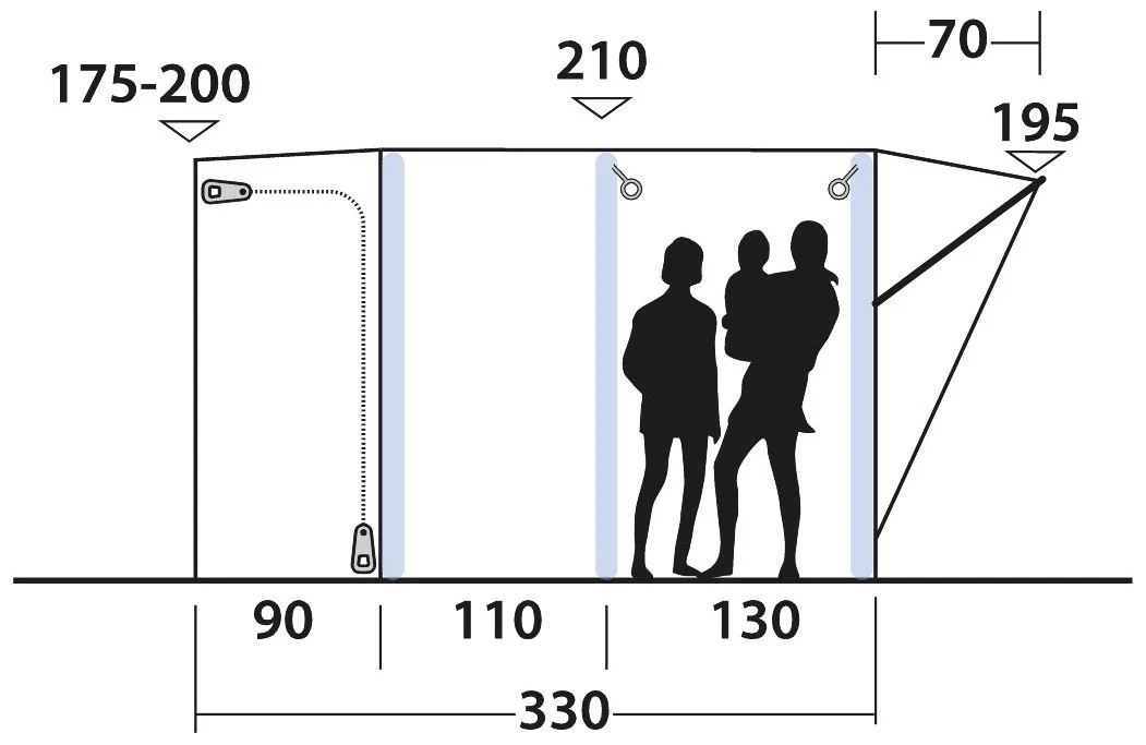 Outwell Newburg 240 Air Black-Grey – Bild 4