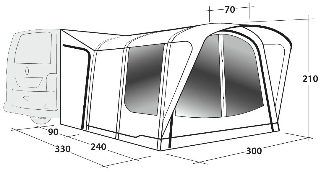 Outwell Newburg 240 Air Package Deal Black-Grey – Bild 6