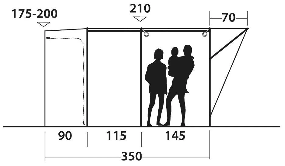 Outwell Newburg 260 Package Deal Grey – Bild 4