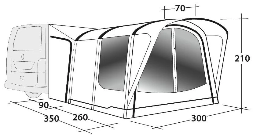 Outwell Newburg 260 Package Deal Grey – Bild 6