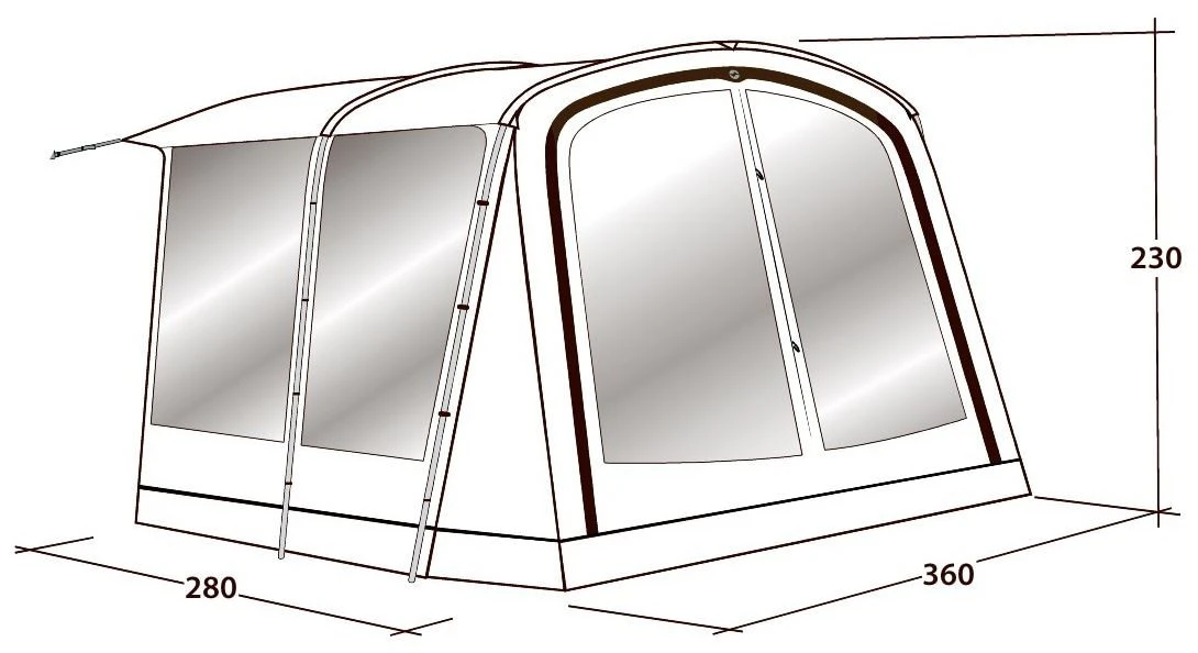 Outwell Universal Markise Size 4 Grey – Bild 3