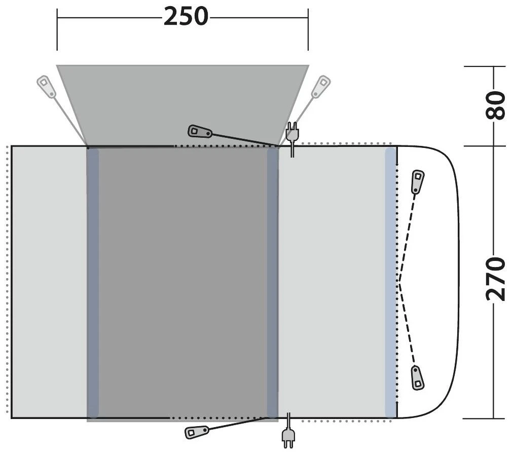 Outwell Wolfburg 380 Air Package Deal Black-Grey – Bild 3