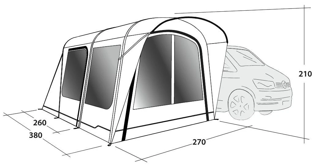 Outwell Wolfburg 380 Air Package Deal Black-Grey – Bild 6