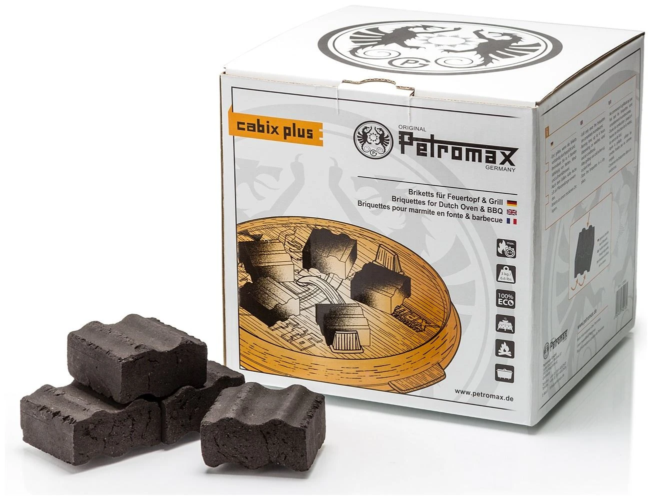 Petromax Cabix Plus Briquettes For Dutch Oven En Grill