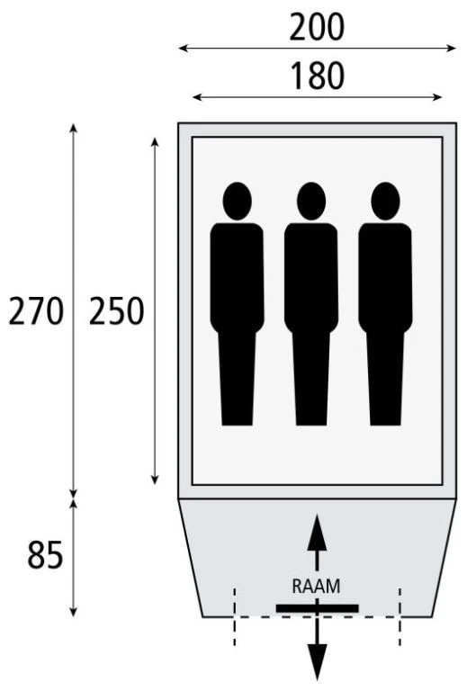 Safarica Hurricane L Quick Up Dark Shadow-Grey-Briljant Blue – Bild 3