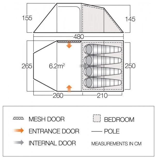 Vango Beta 450XL 2022 Moroccan Blue – Bild 3