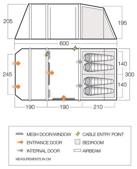 Vango Joro Air 450 Moroccan Blue – Bild 4